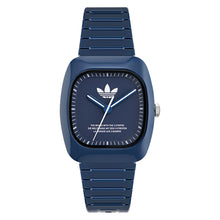 Laden Sie das Bild in den Galerie-Viewer, Adidas Unisex Uhr RETRO WAVE ONE Keramik blau AOSY24029