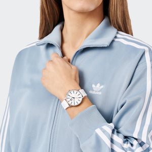 Adidas Unisex Uhr CODE ONE Silikon weiß AOSY24046