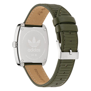 Adidas Unisex Uhr RETRO WAVE ONE Leder grün AOSY24526