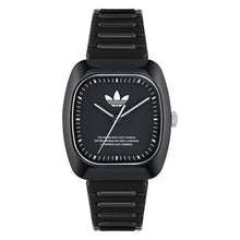 Laden Sie das Bild in den Galerie-Viewer, Adidas Unisex Uhr RETRO WAVE TWO Silikon schwarz AOSY24531