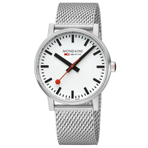 Mondaine Herren Uhr Armbanduhr 43 mm MSE.43110.SJ evo2 Edelstahl