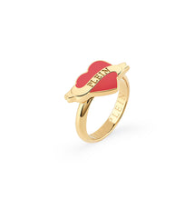 Laden Sie das Bild in den Galerie-Viewer, Philipp Plein Damen Ring Edelstahl IP Gold  PLEIN VALENTINE PJFEA01R