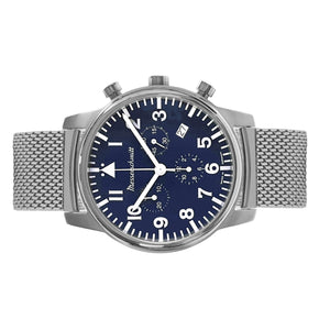 Aristo Herren Messerschmitt Uhr Fliegeruhr Chronograph ME-4544P-M Edelstahl