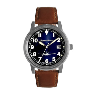 Aristo Herren Messerschmitt Uhr Fliegeruhr ME-9673-108L Leder