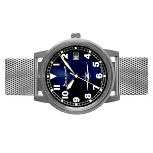 Aristo Herren Messerschmitt Uhr Fliegeruhr ME-9673-108M Edelstahl