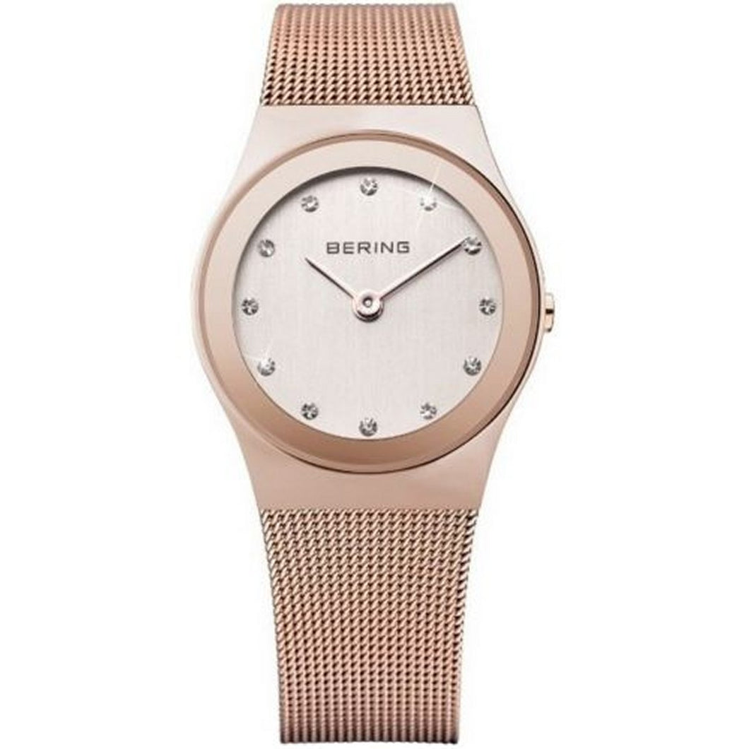 Bering Damen Uhr Armbanduhr Slim Classic - 12927-366-1 Meshband