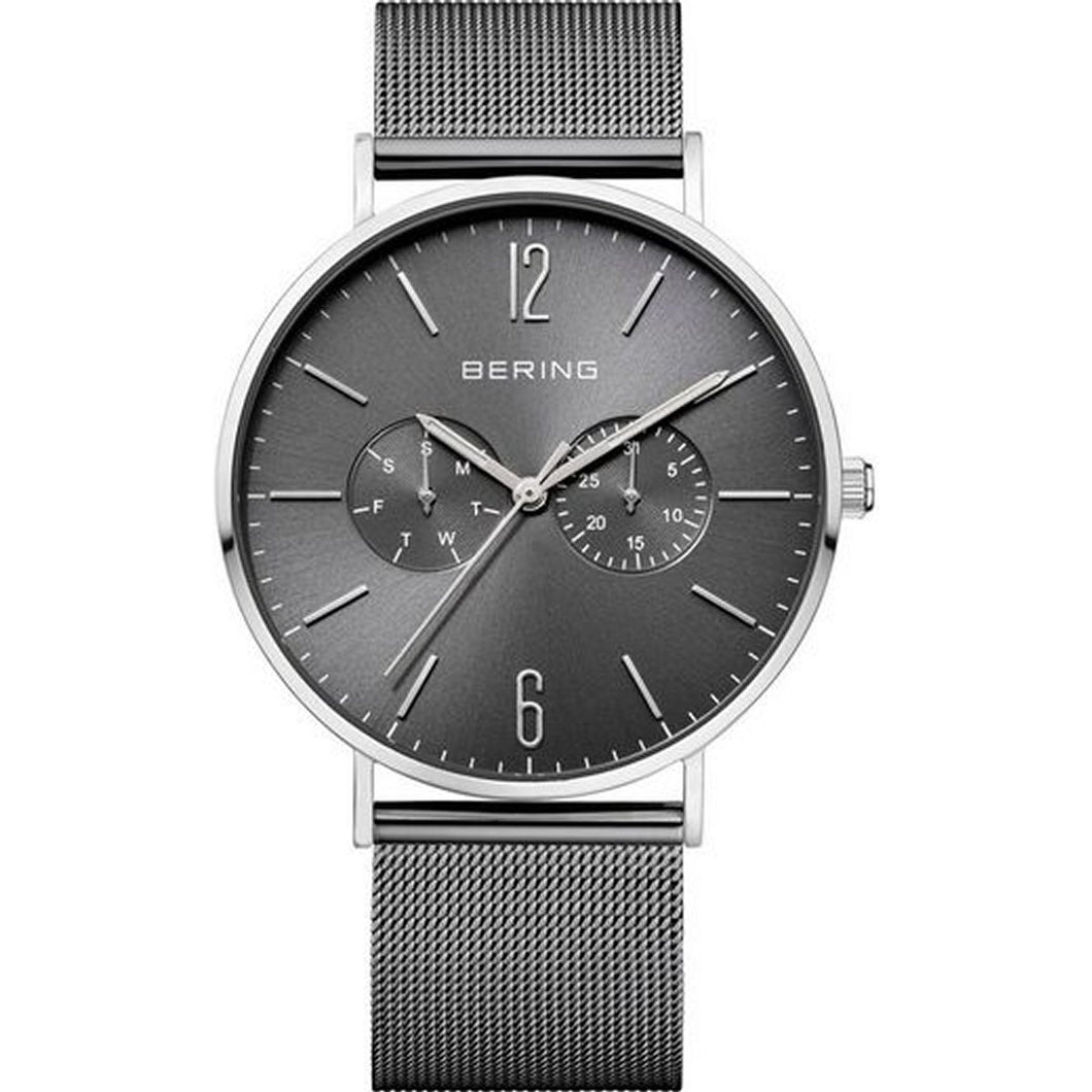 Bering Herren Uhr Armbanduhr Classic Multifunktion  - 14240-308-1 Meshband