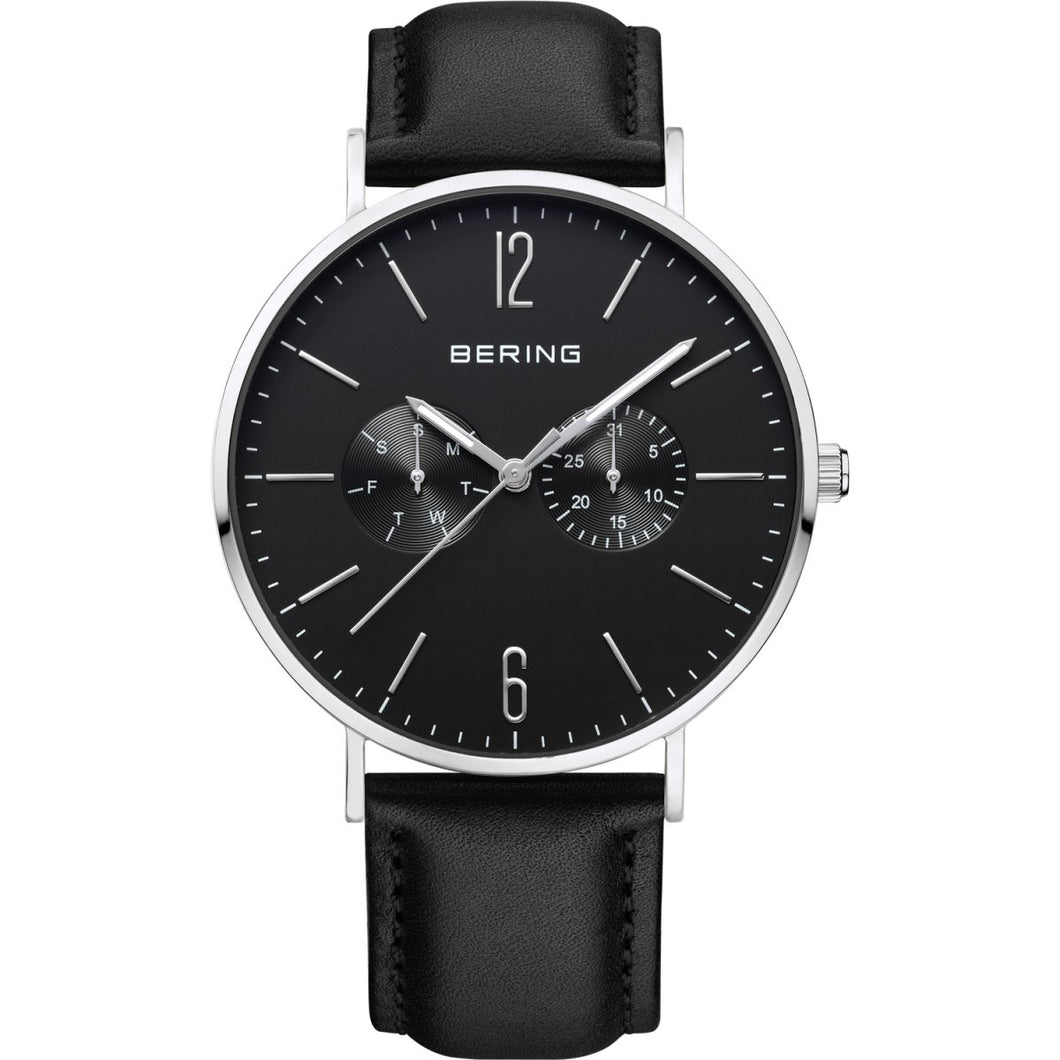 Bering Herren Uhr Armbanduhr Ultra Slim 14240-402-1 Leder