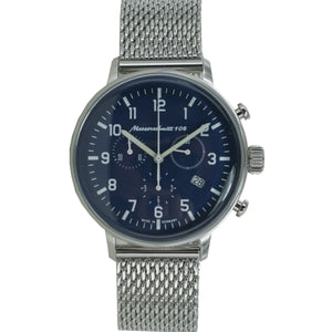 Aristo Herren Messerschmitt Uhr Chrono Fliegeruhr ME108-80M Milanaiseband