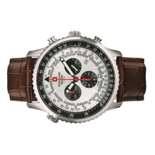 Laden Sie das Bild in den Galerie-Viewer, Swiss Alpine Military Herren Uhr Chronograph Analog Quarz 7078.9532SAM Leder