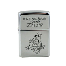 Laden Sie das Bild in den Galerie-Viewer, Zippo Feuerzeug Modell 250 / 862.367 Haste mal Benzin…