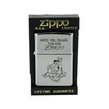 Laden Sie das Bild in den Galerie-Viewer, Zippo Feuerzeug Modell 250 / 862.367 Haste mal Benzin…