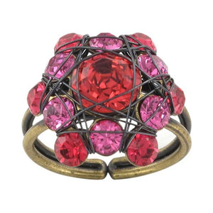 Konplott Ring Bended Lights korallenfarbigl / pink