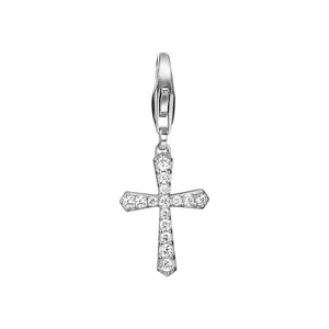 Esprit Anhänger Charms Silber Zirkonia Belief Glam Kreuz ESCH91424A000