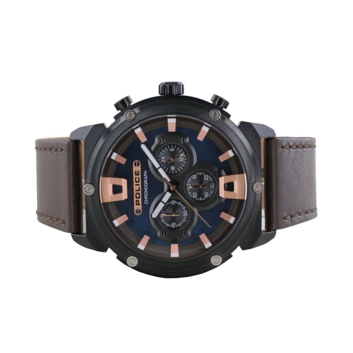 Police Herren Amor Analog II Leder Armbanduhr Uhr PL15047JSB.03 Preiswert24 –