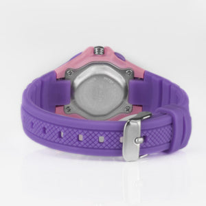 SINAR Jugenduhr Armbanduhr Analog Quarz Mädchen Silikonband XB-17-7 Violett Rosa